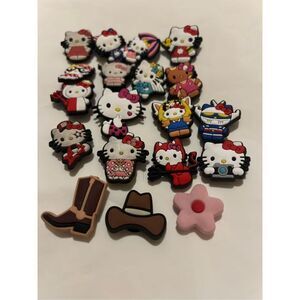 Hello Kitty croc charm set, 19 pieces